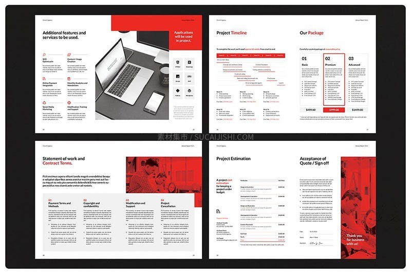 房产企业画册InDesign设计模板